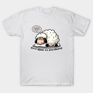 Overthinking Sheep Can't Sleep T-Shirt